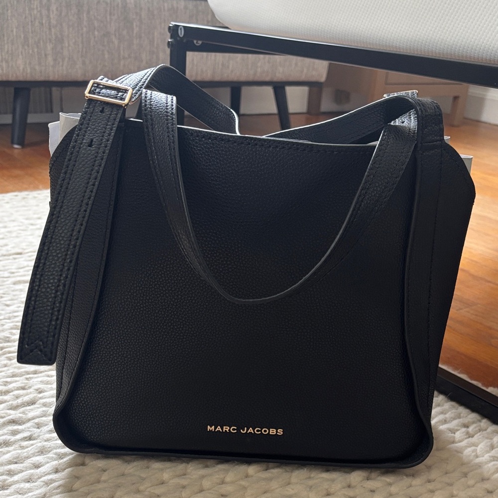 Marc Jacobs Black Pebbled Leather Tote